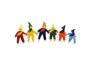 Muñecos de fieltro flexibles (6 unidades)