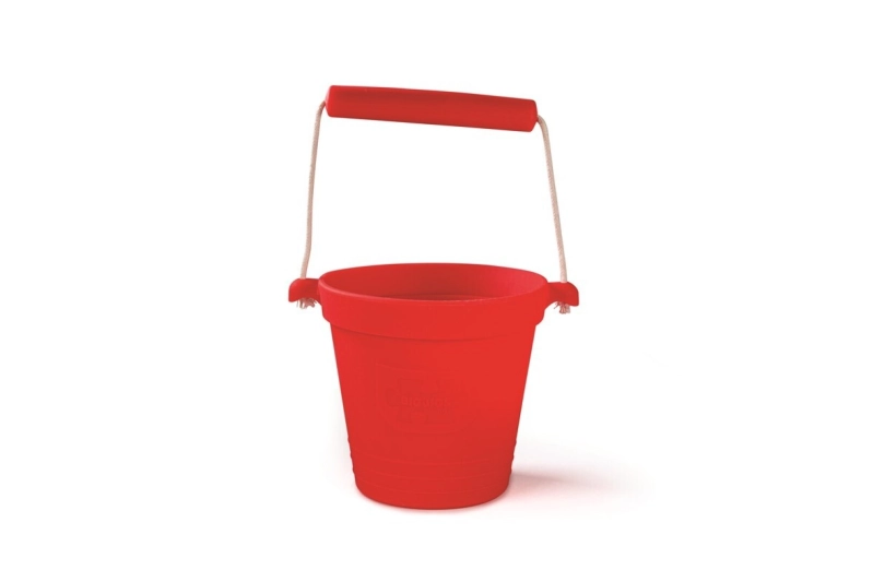 Cubo rojo cereza de silicona