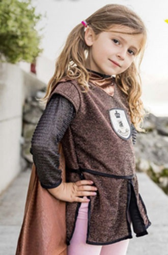 Túnica y capa de caballero cobre – Talla 7-8 años