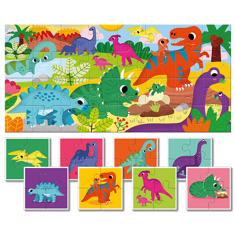 Baby puzzle dinosaures
