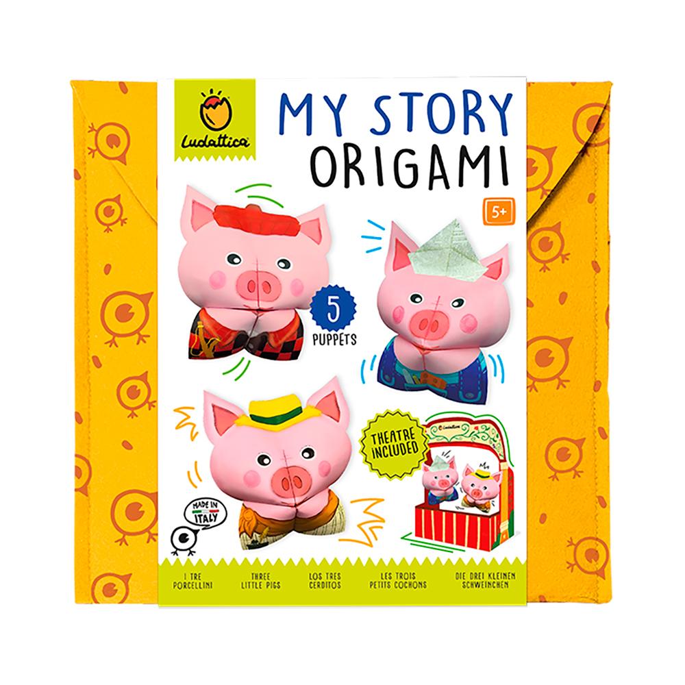 Los tres cerditos Origami
