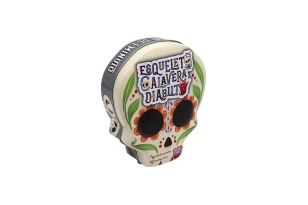 Esqueleto, calavera y diablito