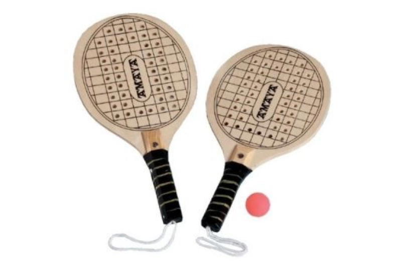 RAQUETA DE PLAYA DE MADERA