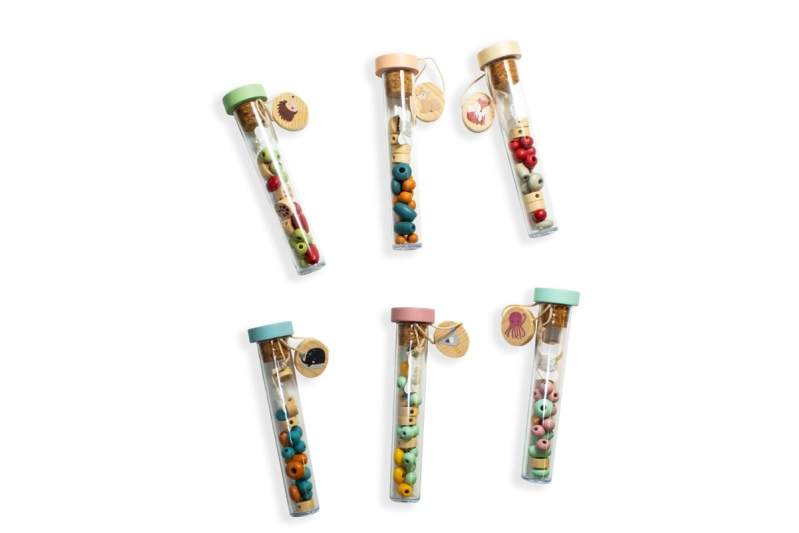 Mini perles de fusta animals