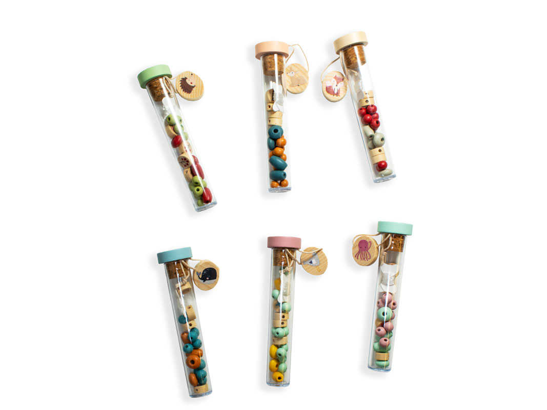 Mini perles de fusta animals