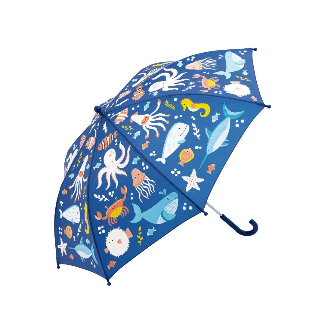 Paraguas que cambia de color Mar