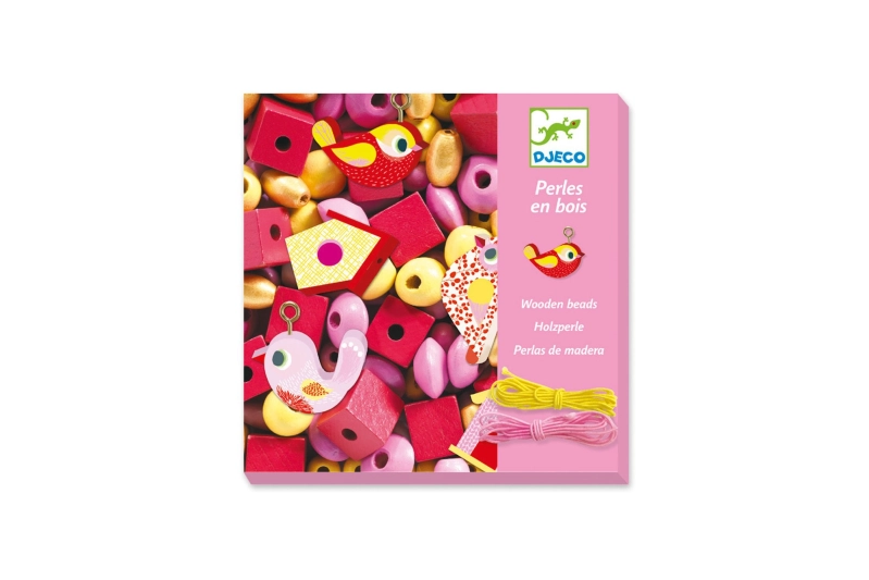 PERLAS DE MADERA PÁJAROS