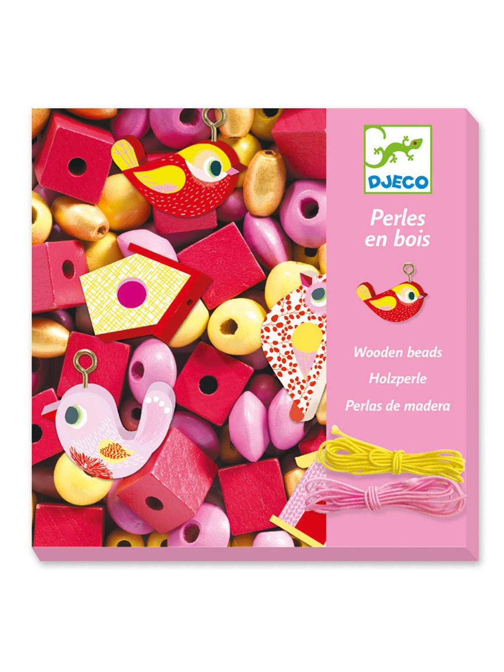 PERLAS DE MADERA PÁJAROS