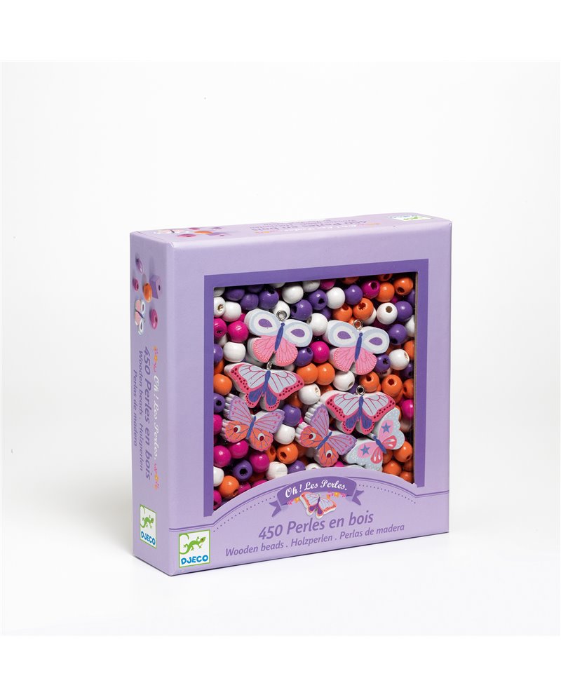 Perles de fusta papallones