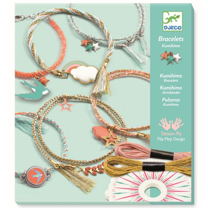 kit bisuteria brazaletes kumihimo