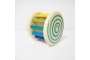 Rodari de madera multicolor con espiral Ludojoc
