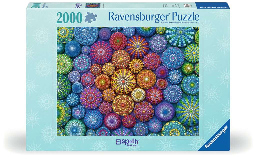 Puzzle 2000 piezas: Mandala Arco iris