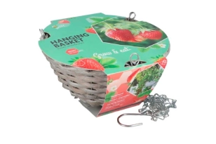 Cesta de fresas colgante