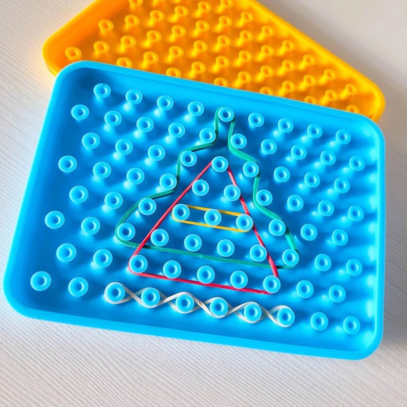 Panel sensorial Wiggly Toy - Azul