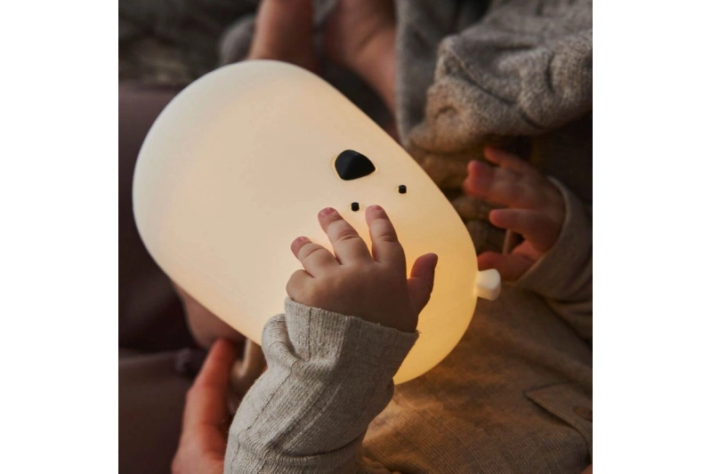 Lámpara de silicona Oso blanco Rabbit & Friends