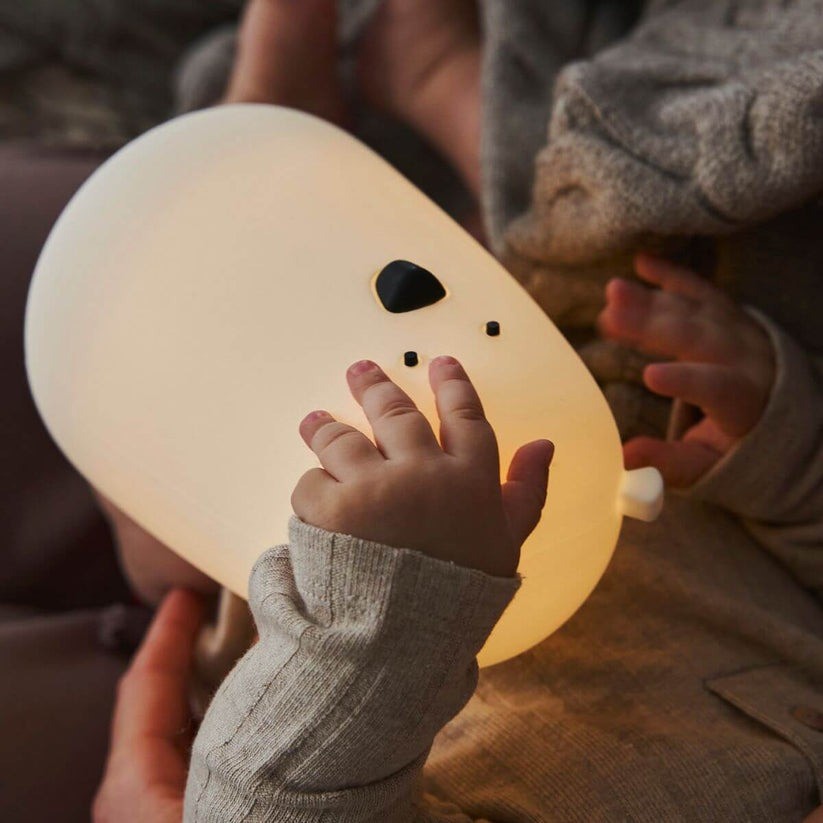 Lámpara de silicona Oso blanco Rabbit & Friends