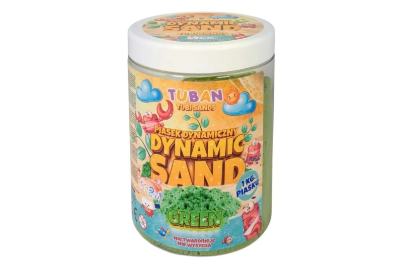 Arena cinética verde 1kg Tuban