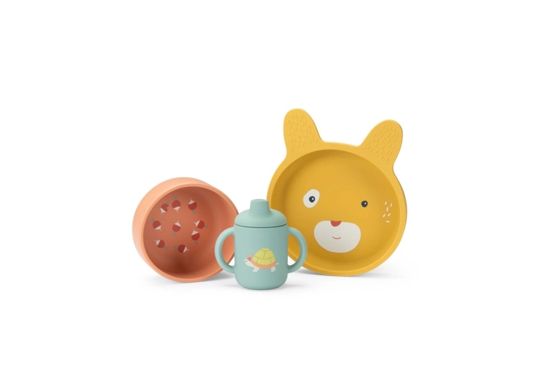 Vajilla silicona Petits Lapins