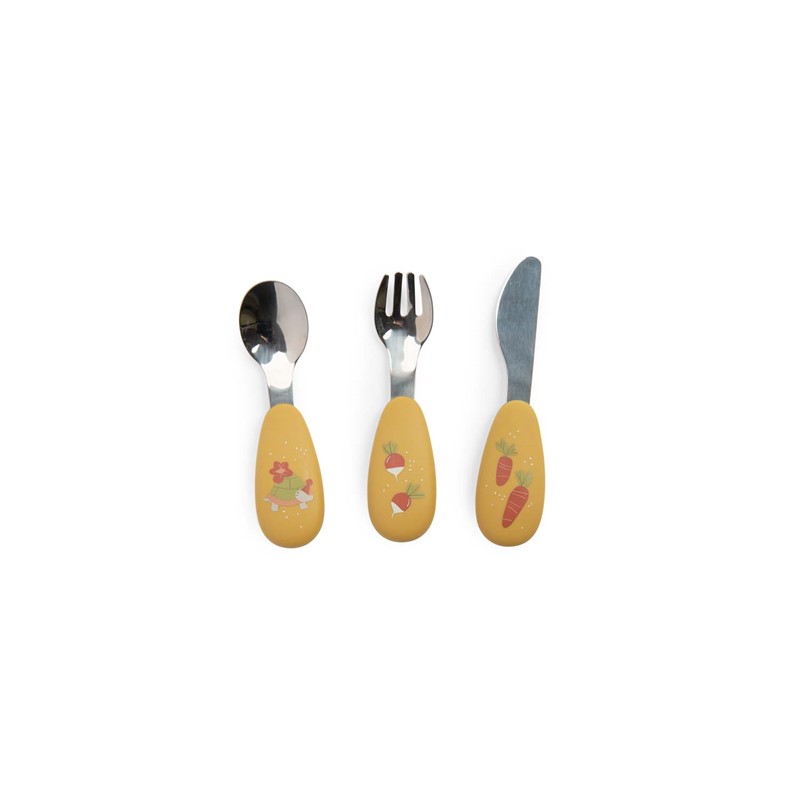 Coberts d'acer inoxidable i silicona Petits lapins