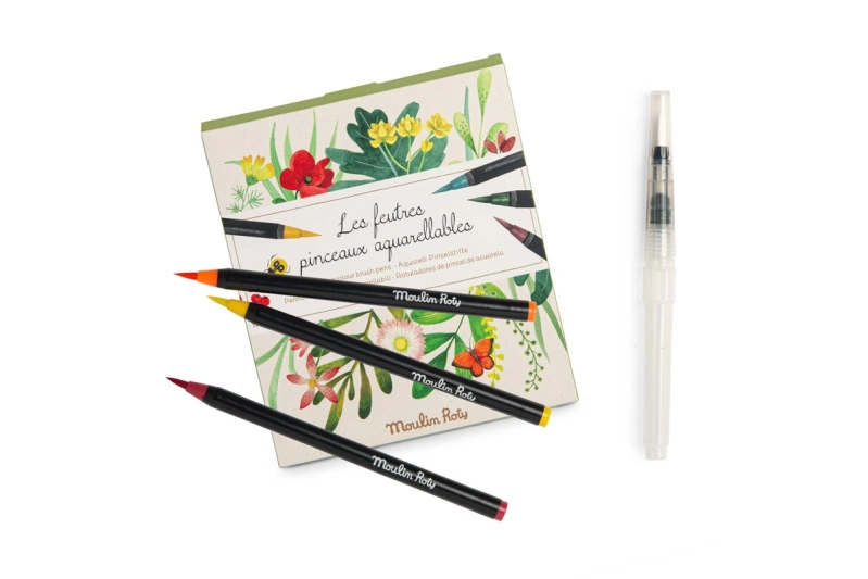 Retoladors de pincell d'aquarel·la