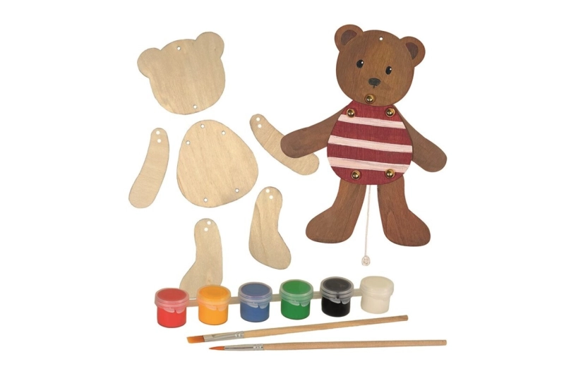 Osito articulado para pintar