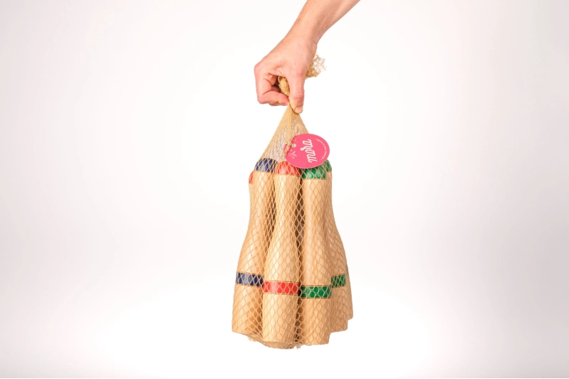 Juego de 6 bolos de 19 cm