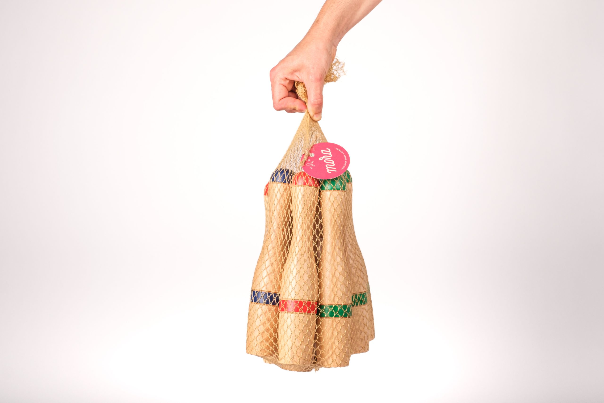 Juego de 6 bolos de 19 cm