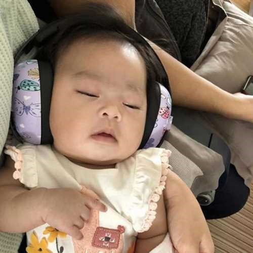 Orejeras para bebé antiruido mariposas BANZ