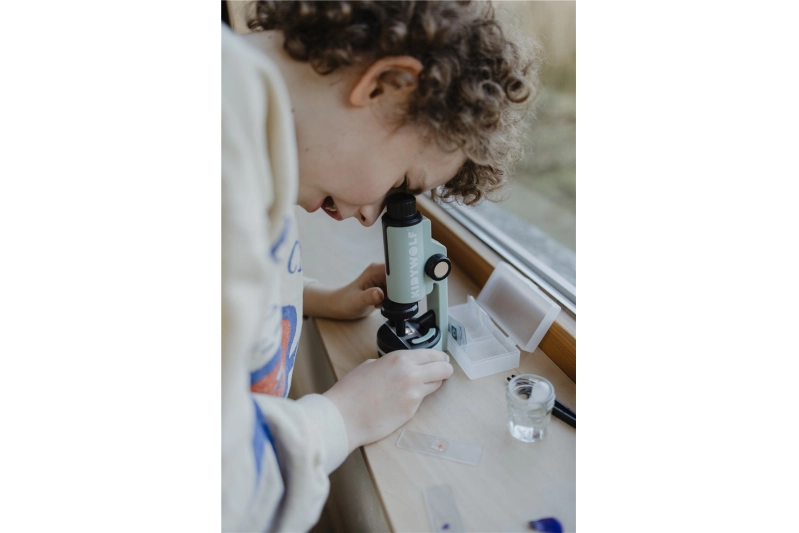 Microscopi verd Kidiwolf