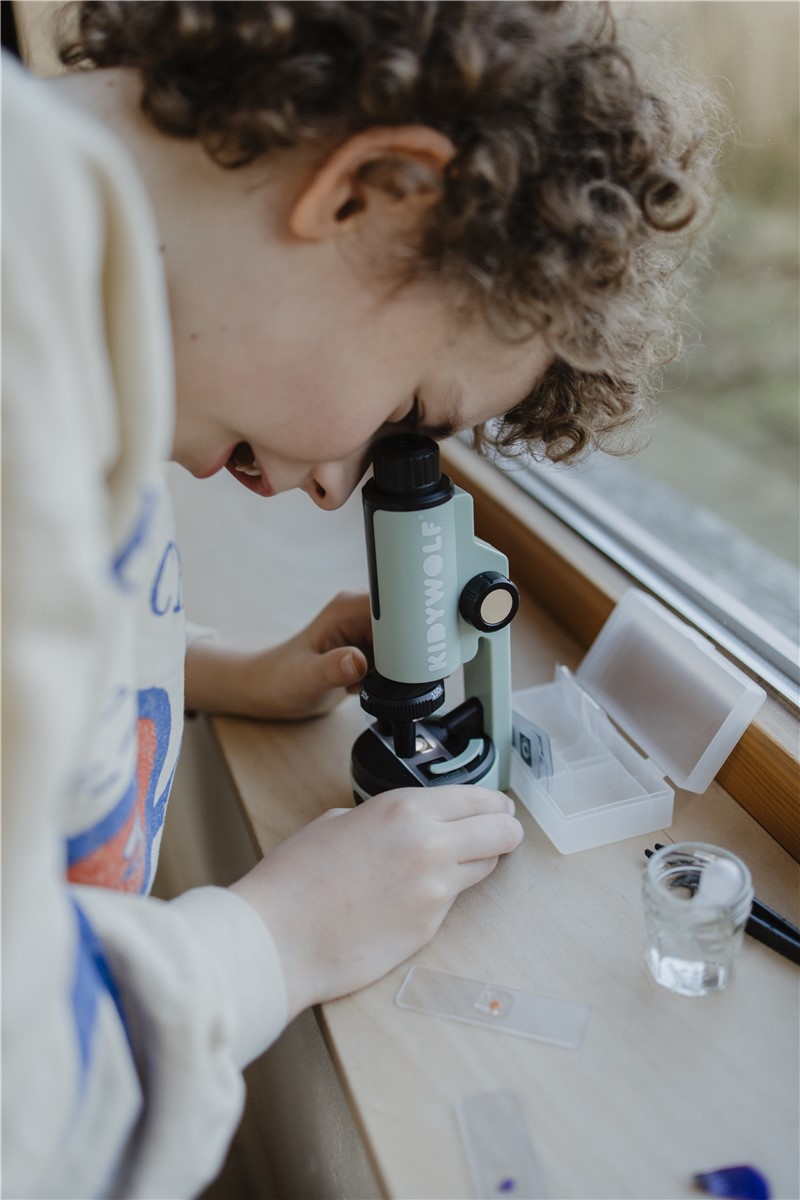 Microscopi verd Kidiwolf