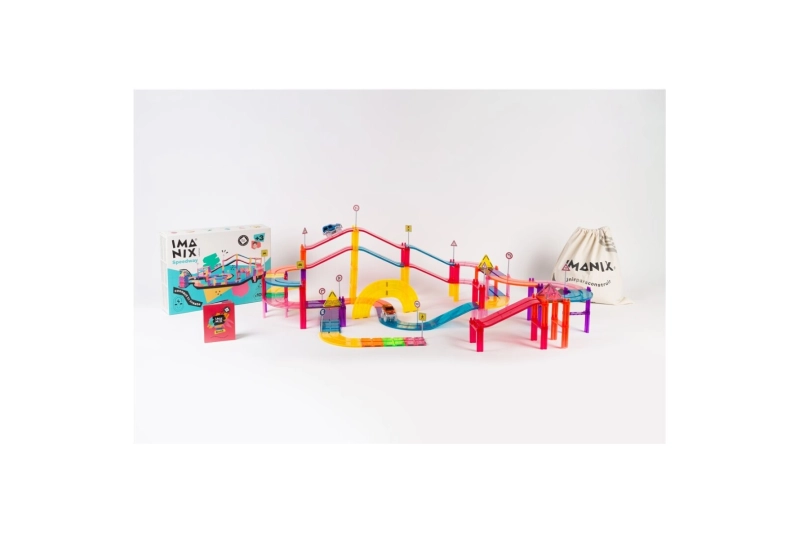 Imanix Pista de carreras 105 piezas