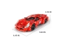 IMMaster Coche de carreras rojo 437 piezas