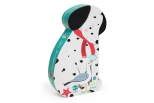 Puzle silueta Ollie, el dàlmata 24 piezas