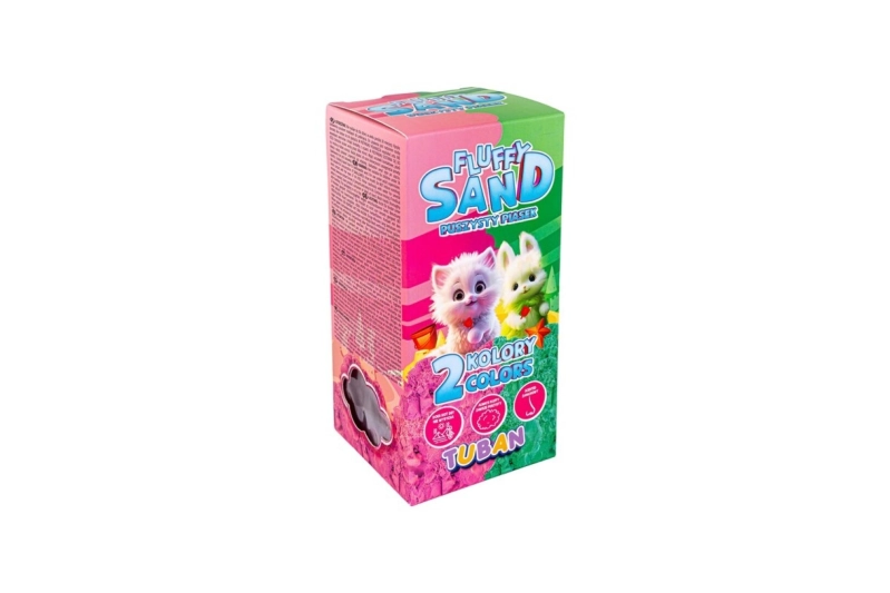 Conjunto Fluffy arena rosa y verde 2 x 70g