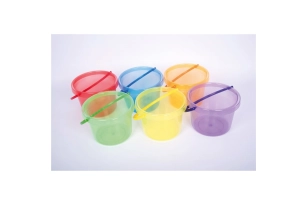 Conjunto de 6 cubos de color translúcidas