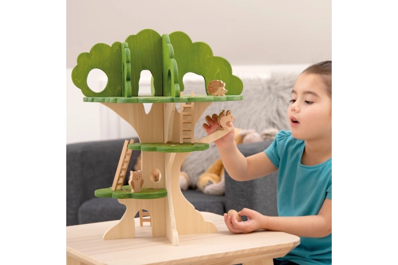 Casa al árbol de madera 15 piezas
