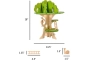 Casa al árbol de madera 15 piezas