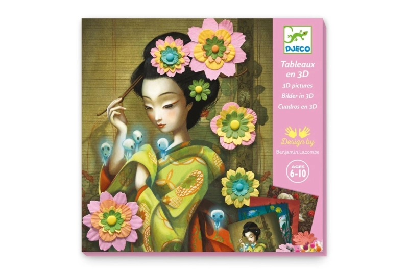 Cuadros en 3D. Rock'n Rosas. Benjamin Lacombe