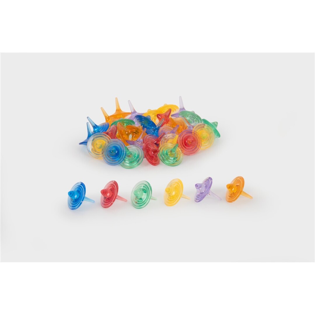 Peonzas de colores translúcidos 36 u.