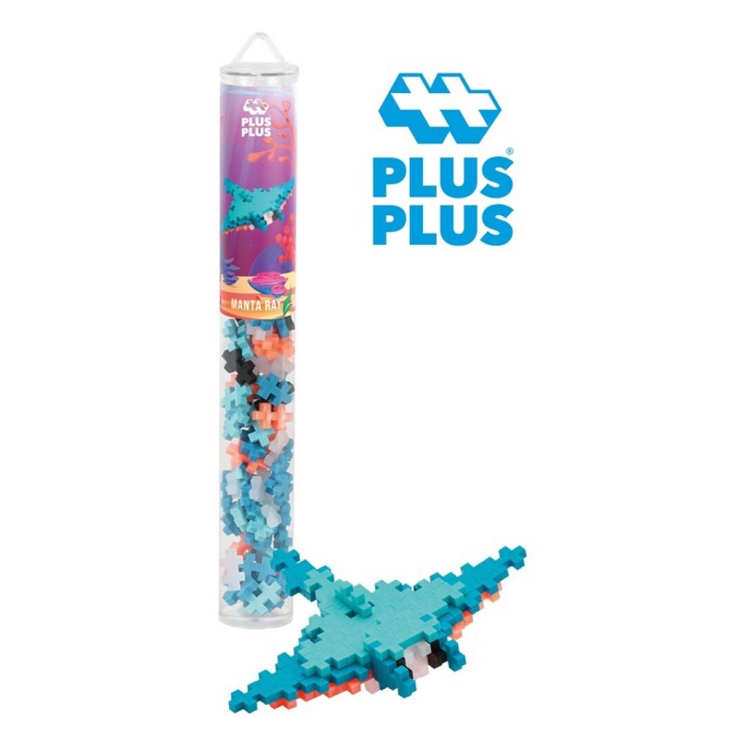 Plus Plus Pez Manta tubo de 100 piezas