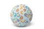 Pelota caucho arco iris 13cm