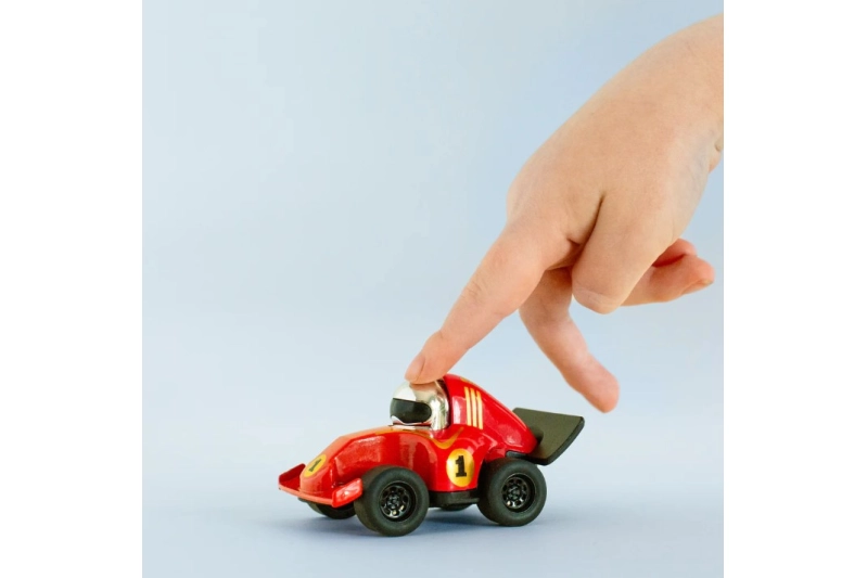 Coche de carreras rojo Tiger Tribe