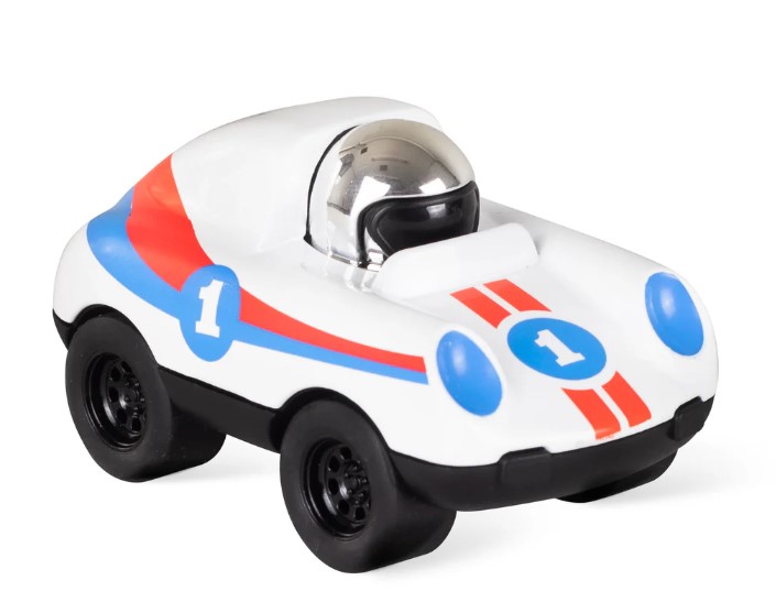 Cotche de carreras blanco