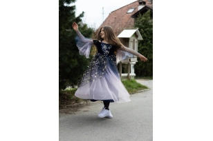 Vestit d'encantadora del crepuscle– Talla 7-8 anys