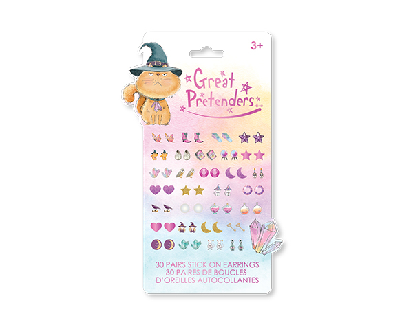 Pendientes de pegatinas de Gato Gruñón Halloween de Great Pretenders
