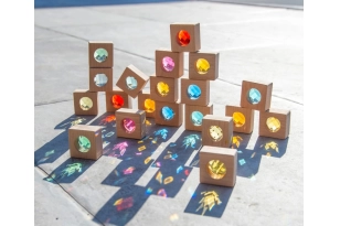 Calidoscopi quadrat de fusta