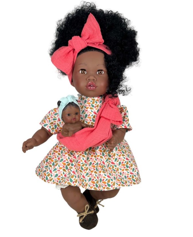 Nina Alika amb el bebè curly 40cm