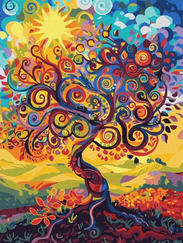 Árbol del ser, pintar por números