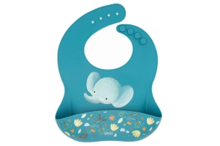 Babero de silicona Elefante
