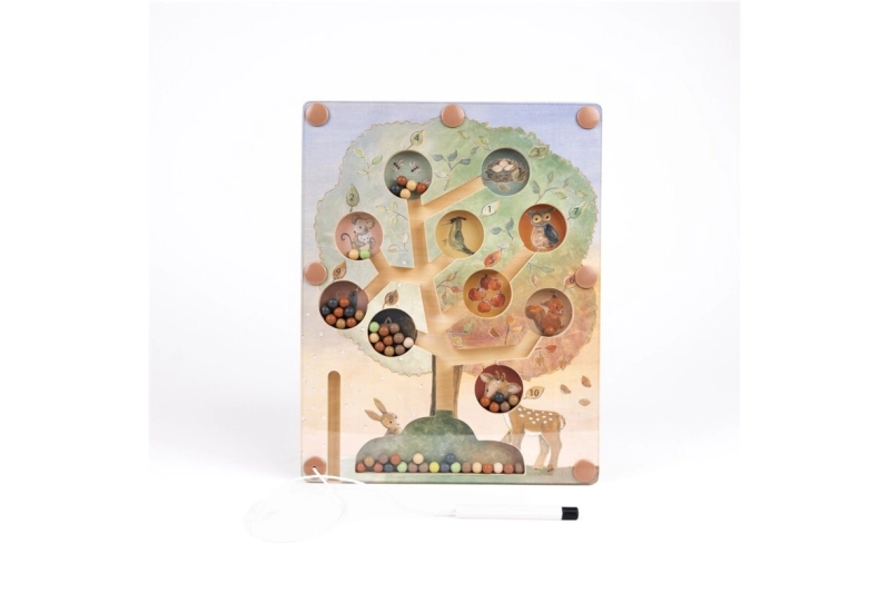 Laberinto magnético de madera